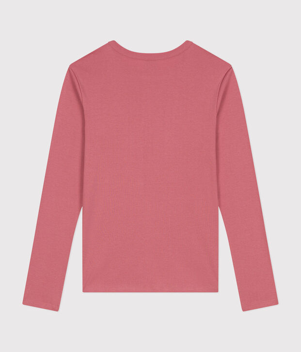 T-shirt L'ICONIQUE girocollo in cotone Donna rosa
