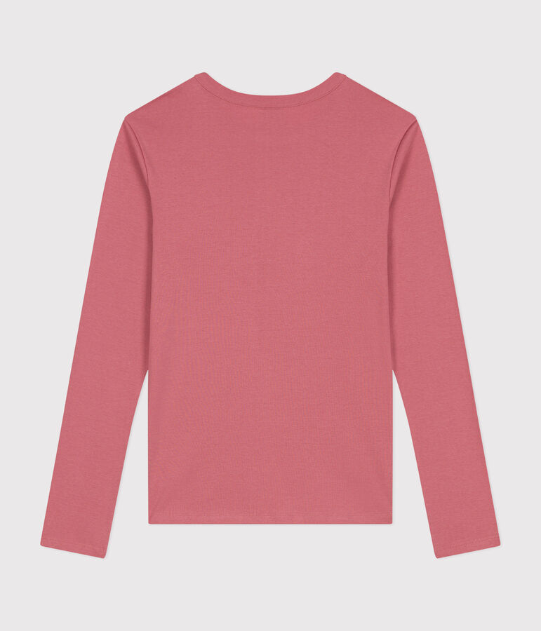 T-shirt L'ICONIQUE girocollo in cotone Donna rosa