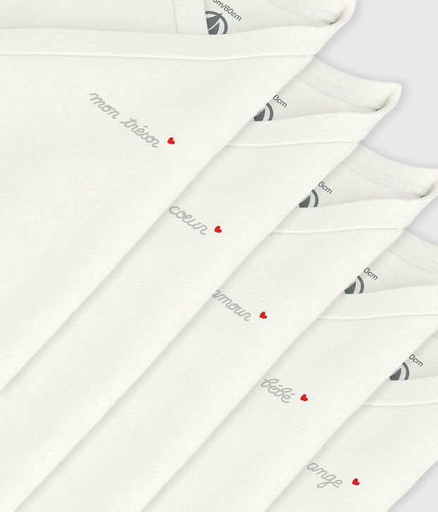 Set di body incrociati a maniche corte in cotone tinta unita neonato multicolore