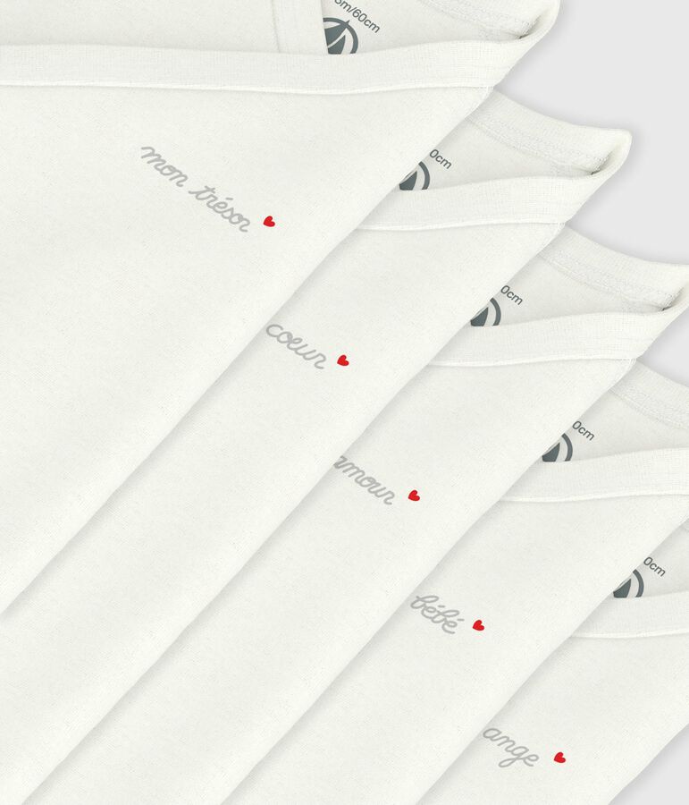 Set di body incrociati a maniche corte in cotone tinta unita neonato variante 1