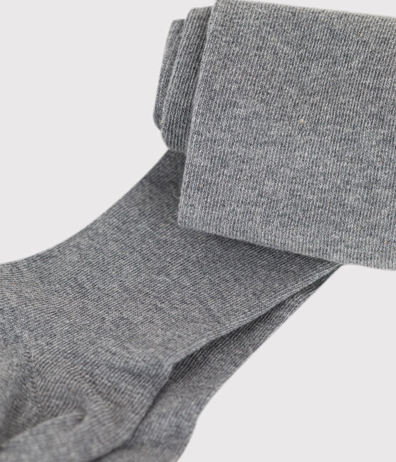 Collant bambina in jersey tinta unita grigio SUBWAY CHINE