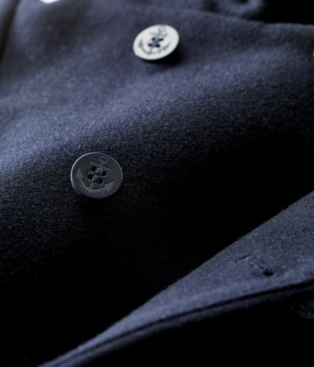 Caban in lana beb&egrave;. blu