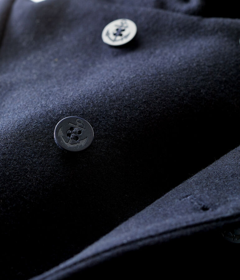 Caban in lana beb&egrave;. blu SMOKING