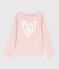 T-shirt maniche lunghe in cotone bambina rosa SALINE