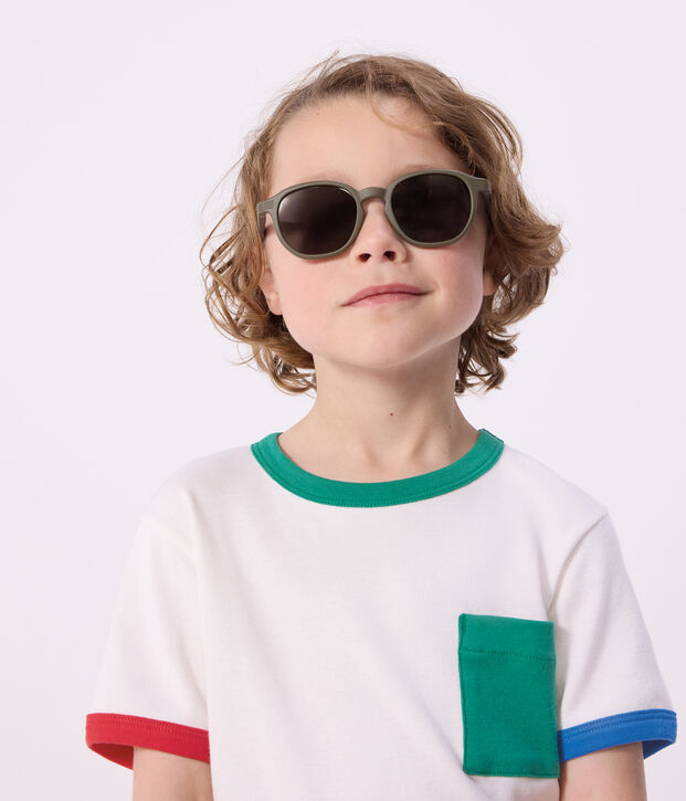 T-shirt a maniche corte in cotone bambina bianco