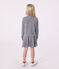 Cardigan in cotone a righe bambina blu SMOKING/bianco MARSHMALLOW