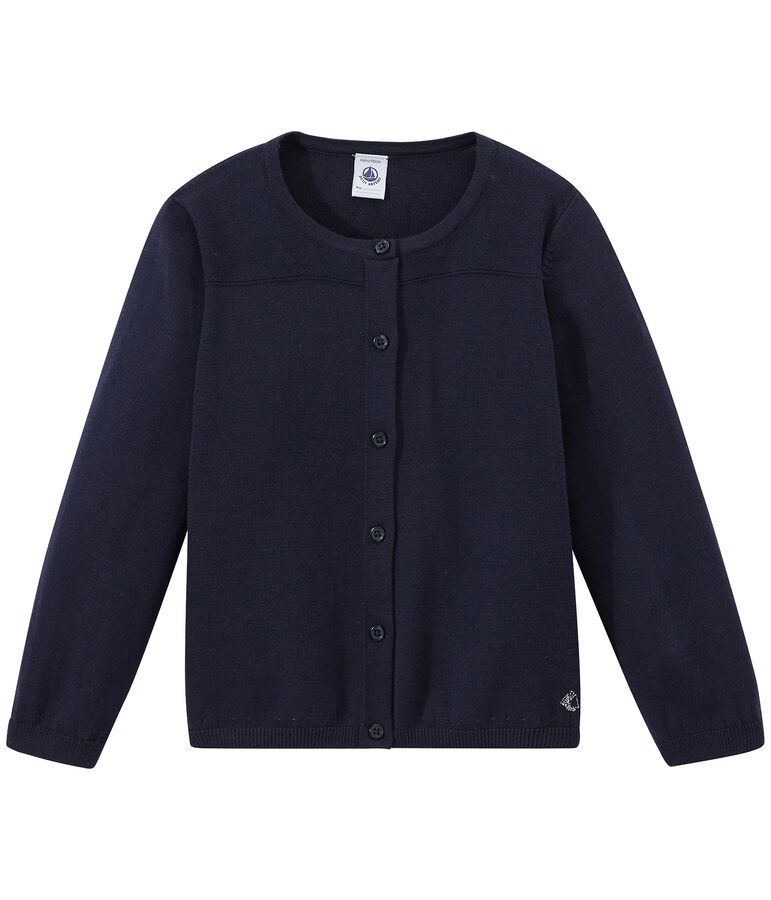 Cardigan bambina blu