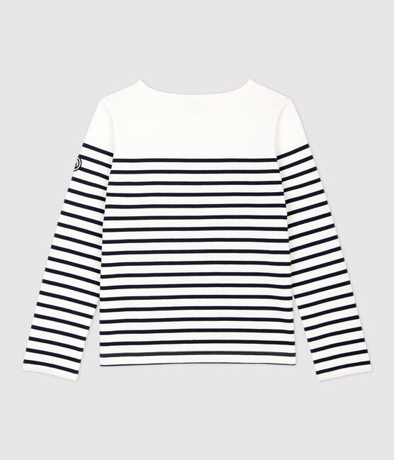 Marinière iconica in cotone Donna bianco MARSHMALLOW/blu SMOKING