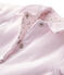 Giacca bebé unisex imbottita reversibile a millerighe - Vecchia collezione rosa VIENNE/bianco ECUME