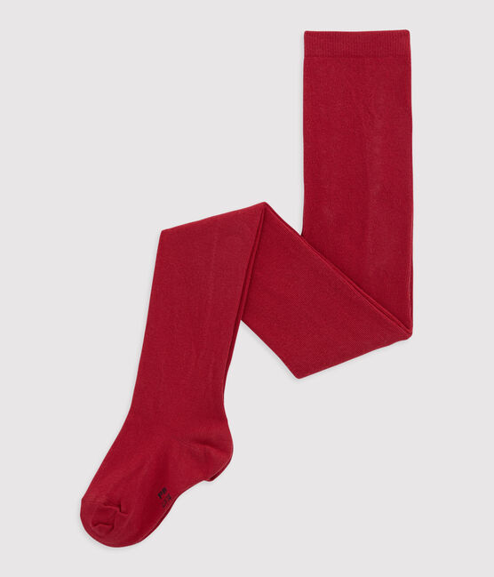 Collants in jersey per bambina rosso TERKUIT