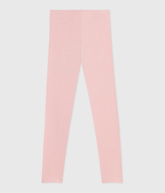 Leggings in cotone tinta unita bambina rosa JOLI