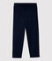 Pantaloni regular in serge di cotone bambino blu SMOKING