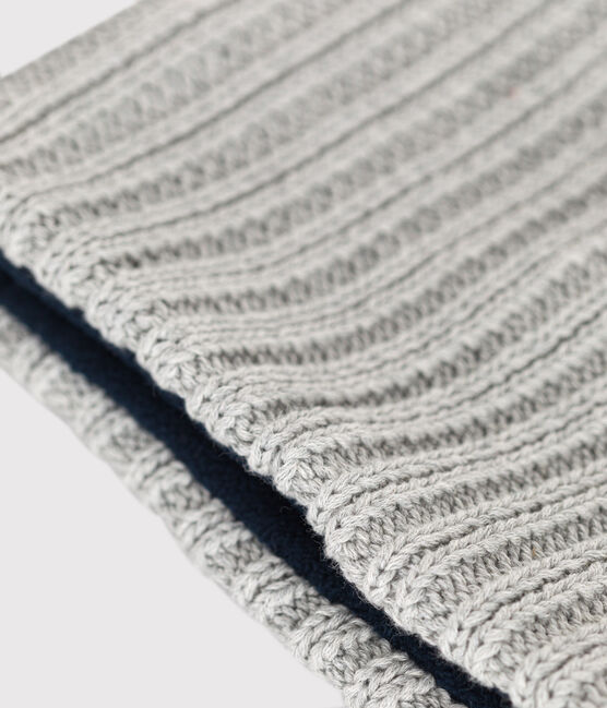 Snood in maglia foderata in pile bambino grigio CHATON CHINE