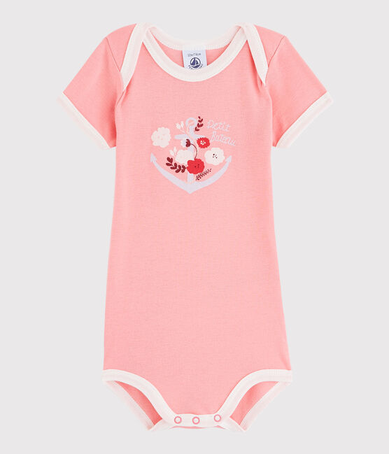 Body manica corta bebè maschietto rosa GRETEL