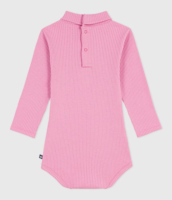 Body a dolcevita in cotone tinta unita neonato BOUDOIR