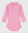 Body a dolcevita in cotone tinta unita neonato BOUDOIR