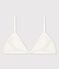 Reggiseno bianco con apertura sul davanti in cotone bio ed elastan bianco ECUME
