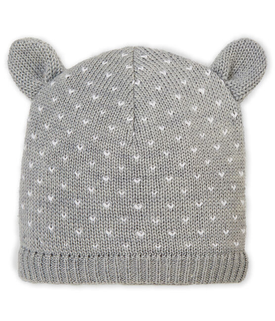Cappello foderato in pile per bebé unisex grigio SUBWAY/bianco MARSHMALLOW