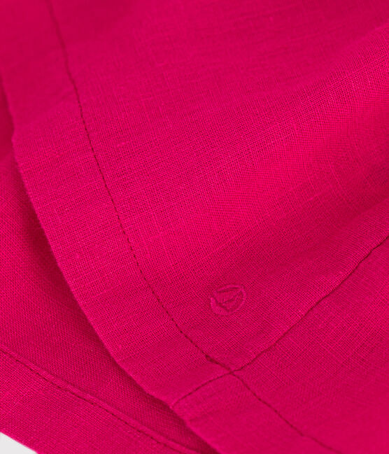 Abito senza maniche in lino bebè rosa DELHI