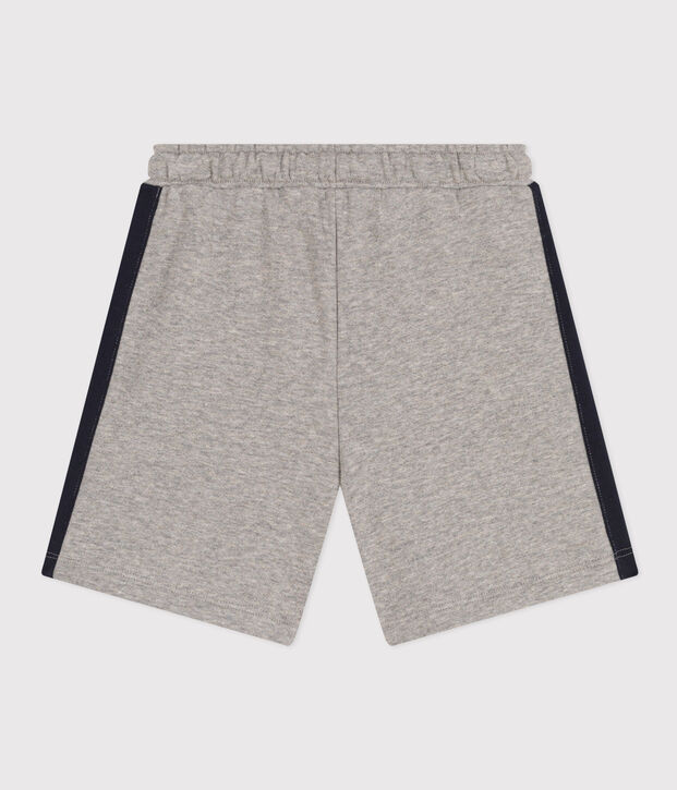 Shorts in cotone bambino grigio