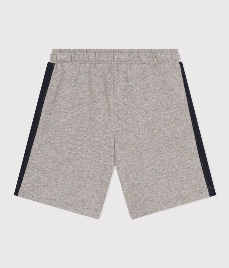 Shorts in cotone bambino grigio