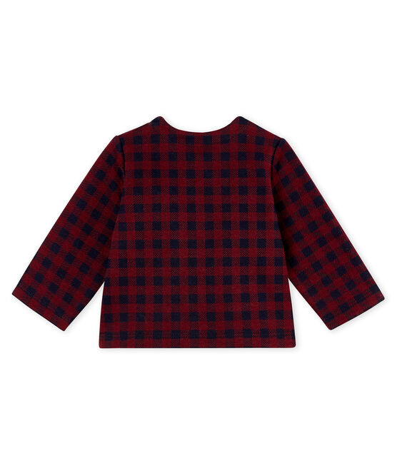 Cardigan vichy per bebé femmina rosso OGRE/blu SMOKING