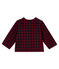 Cardigan vichy per bebé femmina rosso OGRE/blu SMOKING