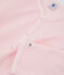 Tutina da bambina in pile rosa VIENNE/grigio MISTIGRI