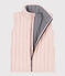 Giacca smanicata in tubique bambino unisex rosa SALINE