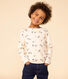 T-shirt a maniche lunghe in cotone a fiori bambina