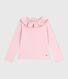 T-shirt a maniche lunghe in cotone tinta unita bambina