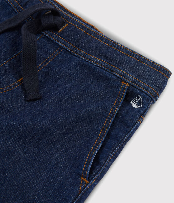 Pantaloni in molleton denim bambino blu DENIM BLEU FONCE