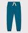 Joggers in cotone tinta unita bambino verde DRAGONFLY