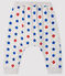 Pantalone in tubique bebè maschio grigio BELUGA/bianco MULTICO