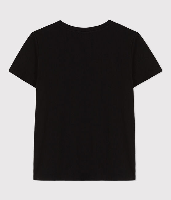 T-shirt LE DROIT girocollo in cotone Donna nero BLACK