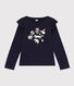 T-shirt maniche lunghe in cotone bambina