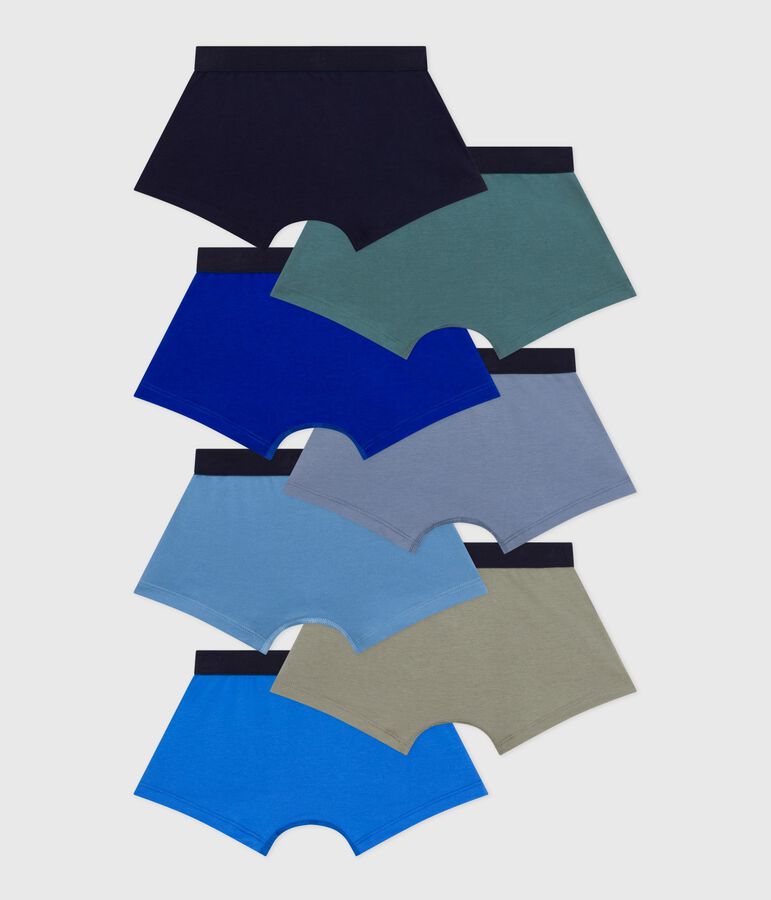 Set di boxer in cotone tinta unita bambino multicolore