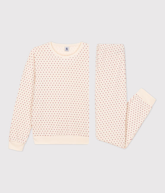 Pigiama donna in cotone bianco AVALANCHE/ MULTICO