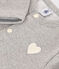 Cardigan in tessuto felpato bambina grigio CHATON CHINE