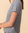 T-shirt LE DROIT girocollo in cotone Donna POLOCHON/ AVALANCHE