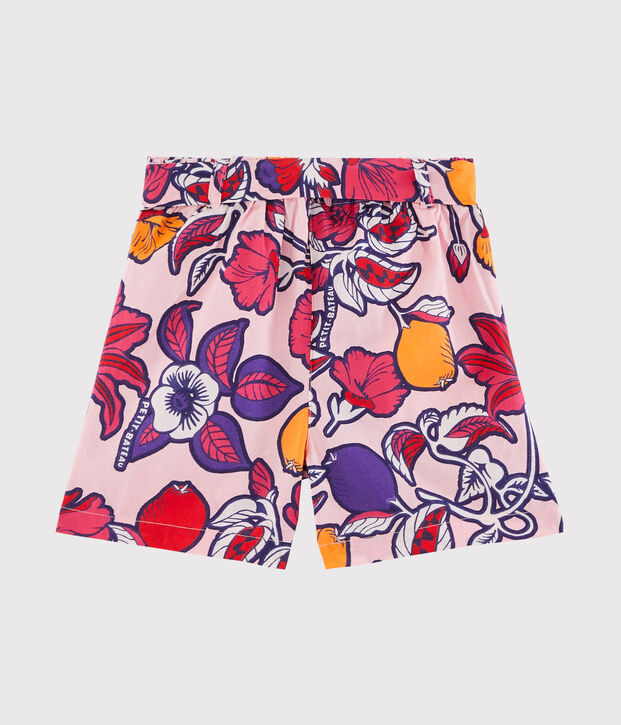 Bermuda bambina rosa/multicolore