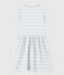 Abito a maniche corte in cotone a righe bambina GOMME/ MARSHMALLOW