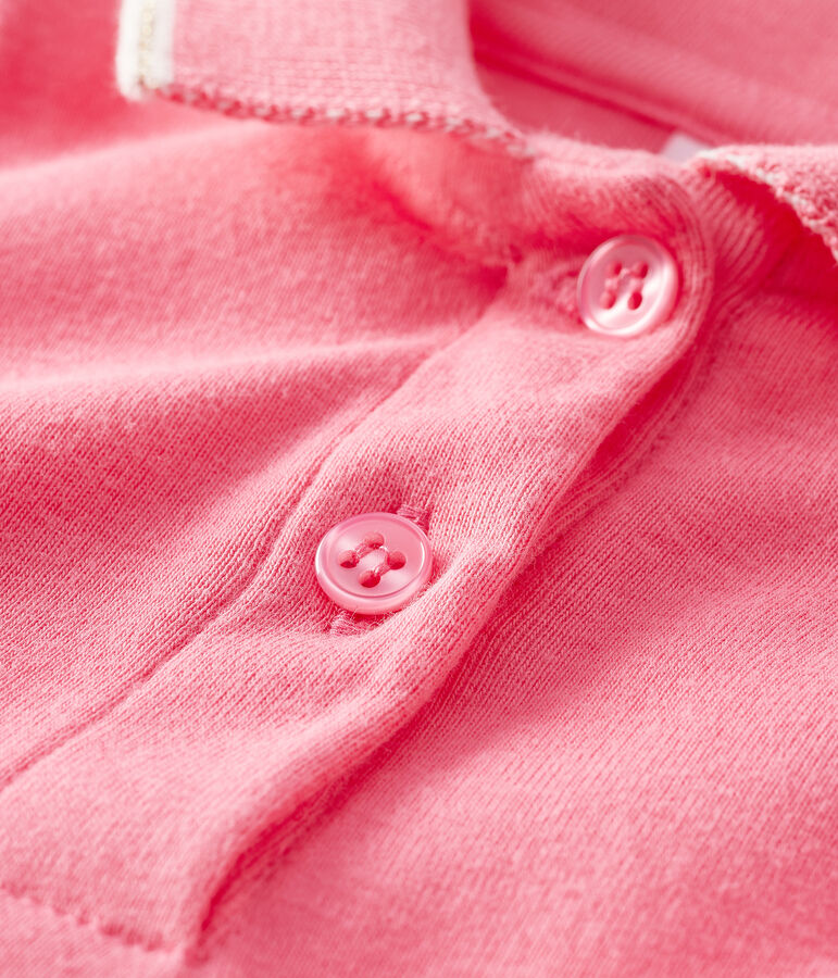 Abito a polo beb&egrave; femmina rosa