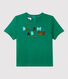 T-shirt bebè a maniche corte in cotone biologico con motivo