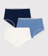 Set di 3 shorty in cotone ed elastan bambino