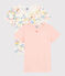 Confezione da 2 t-shirt bambina a maniche corte in cotone biologico variante 1