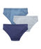 Lotto di 3 slips per bambino tinta unita bianco LOT