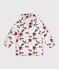 Piumino bambino a fiori ecru/multicolore