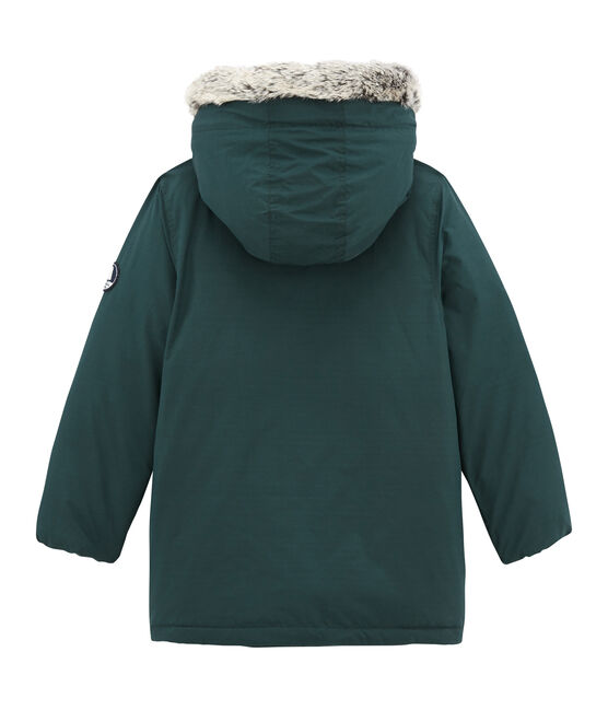 Piumino per bambino in piuma d'oca verde SHERWOOD