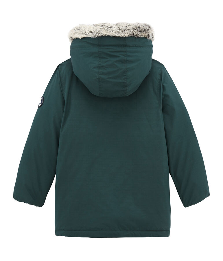 Piumino per bambino in piuma d'oca verde